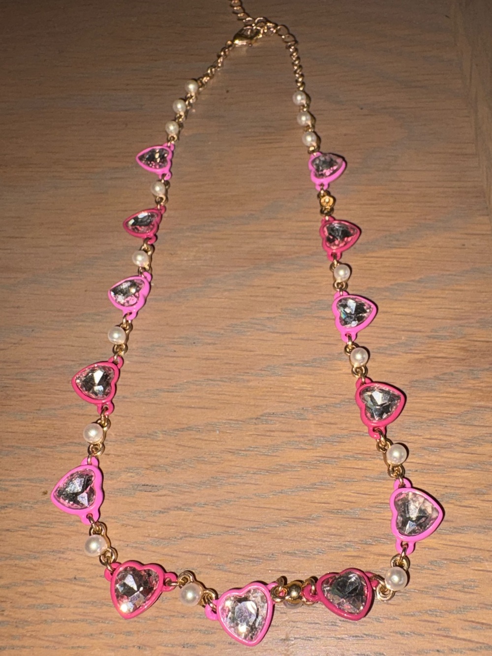 Betsey Johnson Heart Crystal Necklace - Women's Fashion Jewelry